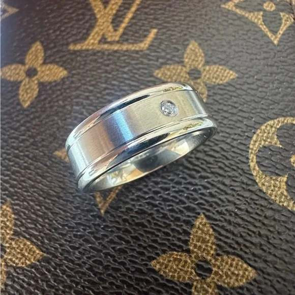 Mens Super Premium Solid Titanium Ring Unisex Sizes 9 - 12